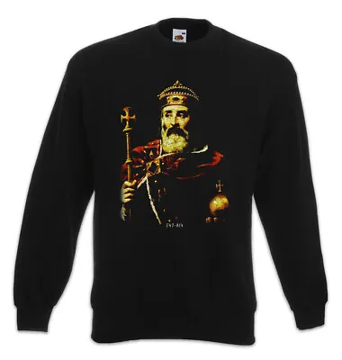 Buy Karl The Great Sweatshirt Pullover Carolus Magnus Emperor Franks Charles I. • 34.74£
