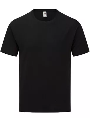 Buy Brand New 2x Mens Black Fruit Of The Loom T Shirt. 100% Cotton. Size S. • 11.99£