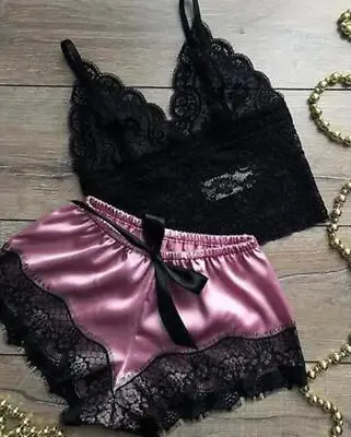 Buy Women  Mini Dress Sexy  Pajamas Set Erotic Sleepwear Underwear Babydoll Lingerie • 6.38£
