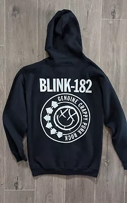 Buy Blink 182 Punk Rock Music Hoodie Hoody Size Medium Adult Gildan Zipped • 24.99£