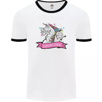 Buy Dadicorn Funny Fathers Day Unicorn Mens Ringer T-Shirt • 9.99£