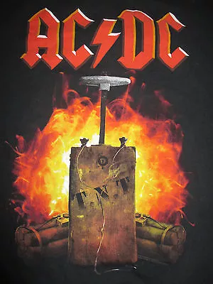 Buy AC / DC T.N.T. DYNAMITE (LG) T-Shirt BON SCOTT ANGUS & MALCOLM YOUNG PHIL RUDD • 18.94£