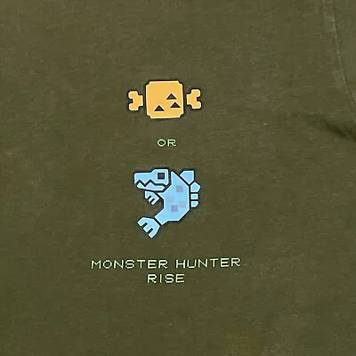 Buy Uniqlo T-shirt Monster Hunter Rise Medium Capcom Gaming Short Sleeve Top Rare • 20£