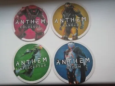 Buy ANTHEM Coasters Ranger, Colossus, Interceptor, Storm Official Xbox Gaming Merch • 8.99£