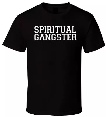 Buy Spiritual Gangster Mens T-Shirt Black Namaste Workout Gym Yoga White Unisex • 9.99£