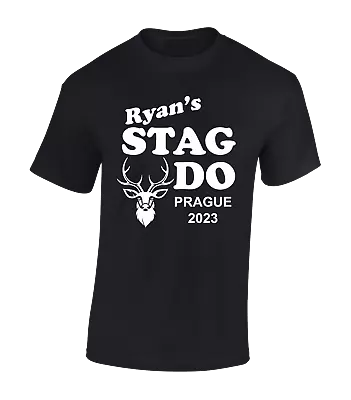 Buy Stag Party Tops T Shirts Funny Stag Do Design T-shirt Personalised Mens Unisex • 10.99£