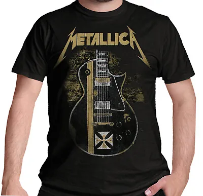 Buy Metallica T Shirt Official Hetfield Iron Cross Logo Rock Metal Band Large New • 16.99£