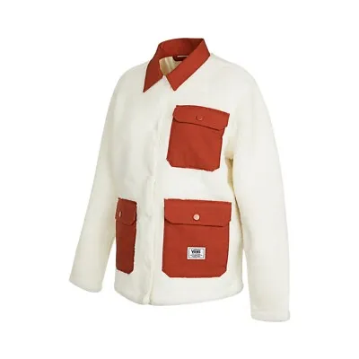 Buy Vans Womens Emma Sherpa Fleece Jacket / Natural / RRP £90 • 42£
