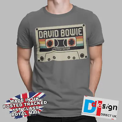 Buy David Bowie T-shirt Music Cassette Retro 80s Sci Fi Ziggy Stardust Tee 70s 90s • 9.99£