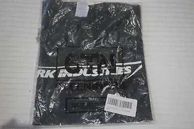 Buy 6 TEE NINERS Mens Stark Industries T Shirt - BLACK - SMALL • 7.99£