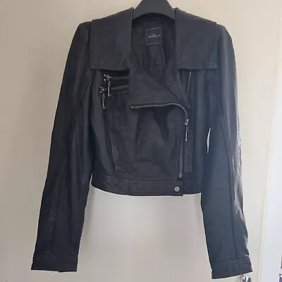 Buy Ladies Leather Jacket UK Size 10 • 19.99£