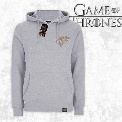Buy Official Game Of Thrones Stark Logo Grey Mens Hoodies Sweatshirts Pullover • 17.98£