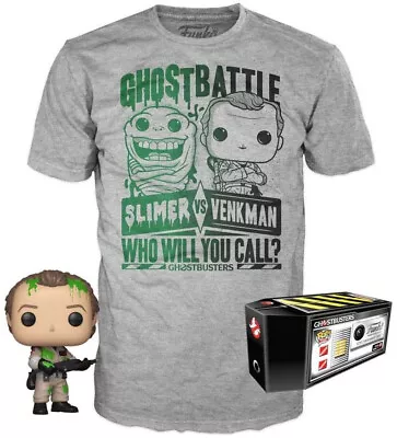 Buy Ghostbusters Funko POP! And Tee Box Dr. Peter Venkman 744 T Shirt Size M Medium • 34.95£