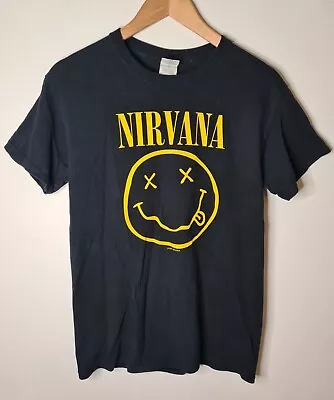 Buy Vintage 90s Nirvana Smiley Face Band T Shirt Large Flower Sniffin Small • 49.99£