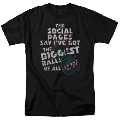 Buy AC/DC Big Balls Kids T Shirt Licensed Rock N Roll Music Band Tee Youth Black • 18.18£