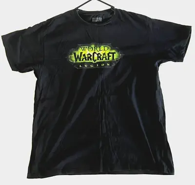 Buy Blizzard WOW World Of Warcraft Size XL Cotton Black Tshirt • 13.61£