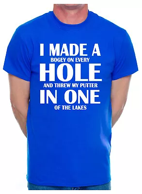 Buy I Made Hole In One Golf Golfer Birthday Present Gift Funny Mens T-Shirt • 9.95£