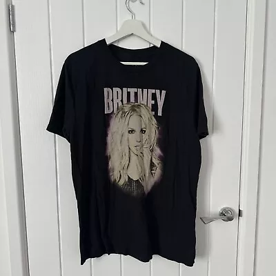 Buy Britney Spears Piece Of Me Tour Merch T-shirt Size L 2018 Black • 22.99£
