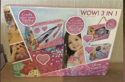Buy Disney Princess Bumper Bead Set  New Toy Game Gift Jewellery Hair Beader Set • 12£