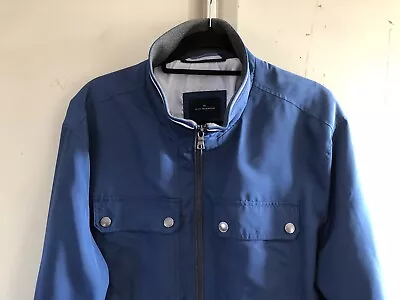 Buy Men's BLUE HARBOUR Jacket Size2XL Navy Front Pockets Zipped Collar • 8£