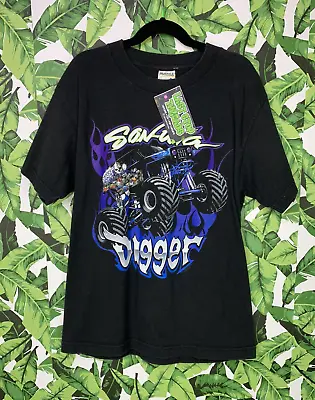 Buy Retro Style Grave Digger T-Shirt Youth Size Medium 2011 Monster Truck Graphic • 15.97£