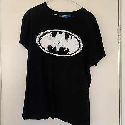 Buy Batman Men's DC Comics  Black T-shirt Mens XL • 7.99£