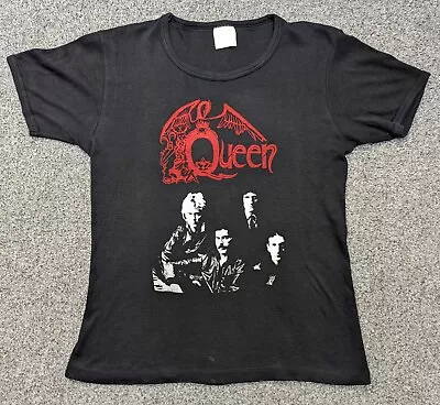 Buy Vintage Late 1980s Queen Band T-shirt Small Single Stitch Ringer • 55£
