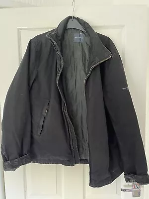 Buy MARC O POLO Jacket Mens M Field Coat Military Cotton Canvas Collared Black • 19.99£