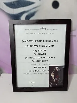 Buy Trivium Vegas 2013 Framed Setlist And Pick Music Memorbilia Band Merch • 23.68£