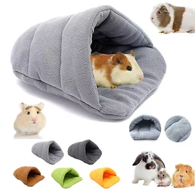 Buy Guinea Pig Bed Hamster Bed Sleeping Bag Cave Nest Cushion Soft Warm Slippers CO • 11.99£