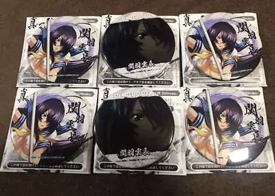 Buy Ikki Tousen Shin Kanu Unchou Tin Badge Set Of 6 With Prize Lottery Anime Japan • 24.75£