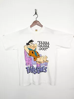 Buy Vintage Single Stitch The Flintstones White T-shirt M Comics Excellent Condition • 50£