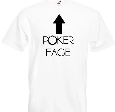 Buy Funny POKER FACE Casino Chip Gamblers Printed T-Shirt Tee Top Unisex Clothing • 11.99£