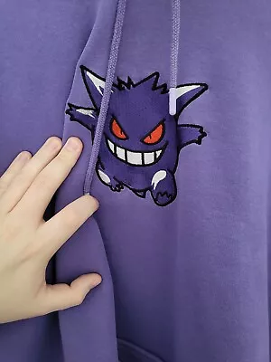 Buy Pokemon Mens XL Purple Gengar Hoodie • 25£