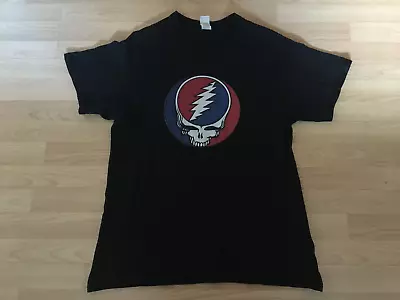 Buy Grateful Dead Black T-shirt Skull Logo Size Large • 9.99£