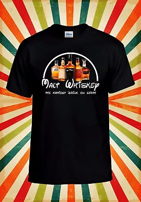 Buy Malt Whiskey T Shirt Happiest Drink Men Women Unisex Baseball T Shirt Top 3099 • 11.99£