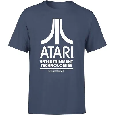 Buy Atari Entertainment Technologies Navy Blue Men T Shirt New Unused Retro Size XXL • 9.99£