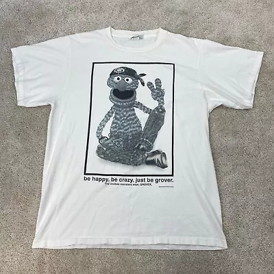 Buy VTG Sesame Street T Shirt Large Oscar The Grouch JIM HENSON Single Stitch 90s • 49.99£
