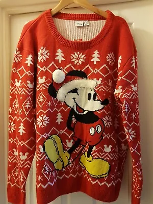 Buy Women's Primark Christmas Mickey Mouse Jumper Size Large • 9.50£