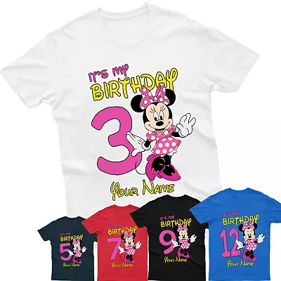 Buy Personalised It's My Birthday T-Shirt Mickey Minnie Kids Boys Tee Birthday Gift • 7.99£