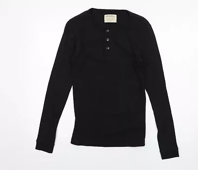 Buy Burton Mens Black Cotton T-Shirt Size XS Round Neck • 5.50£
