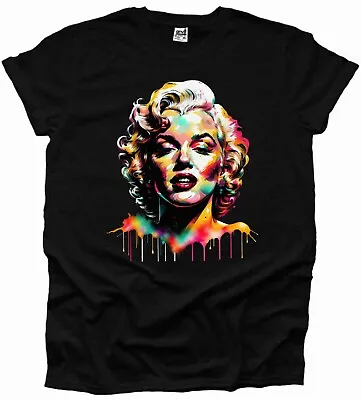 Buy Marilyn Monroe Abstract Art Movie Star Icon 50s 60s Hot Mens Tshirt Woman UK • 10.99£