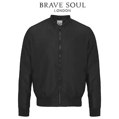 Buy Brave Soul Mens Bomber Jacket Regular Fit Long Sleeve Outdoor Winter Wear Jacket • 15.99£