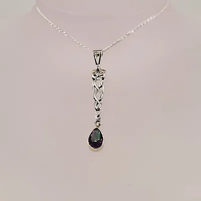 Buy Mystic Topaz Pendant, Celtic Design, Semi Precious, Handmade Gemstone Jewellery • 39.95£
