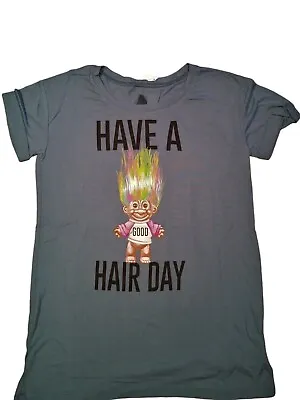 Buy Troll Have A Good Hair Day T-Shirt - Troll Picture - Blue NWT **SEE DESCRIPTION • 14.46£