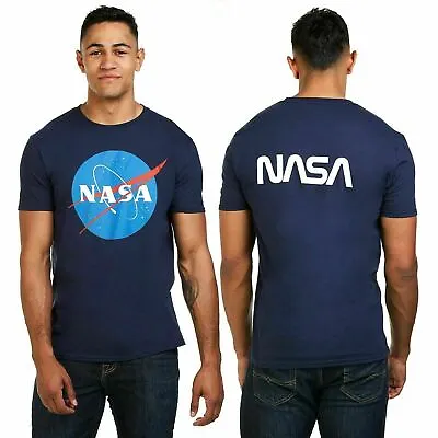 Buy NASA Mens T-shirt Circle Logo Navy S-2XL Official • 11.19£