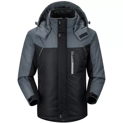 Buy Warm Mountain Jackets Windproof Coats Winter Mens Waterproof Fleece Lined Jacket • 23.93£