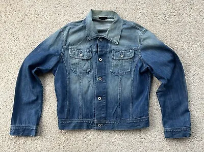 Buy Diesel Denim Jacket Mens Size Large Good Condition Medium Blue • 24.95£