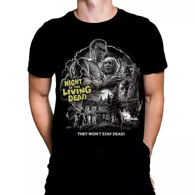 Buy NIGHT OF THE LIVING DEAD - Black T-Shirt - Sizes S - 5XL -  / Horror / Zombie • 22.95£