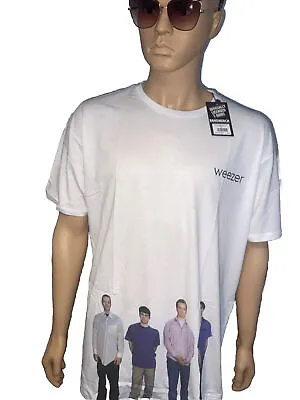 Buy Unisex White XXL Weezer  Rock Music T Shirt New Official With Tags • 12.99£
